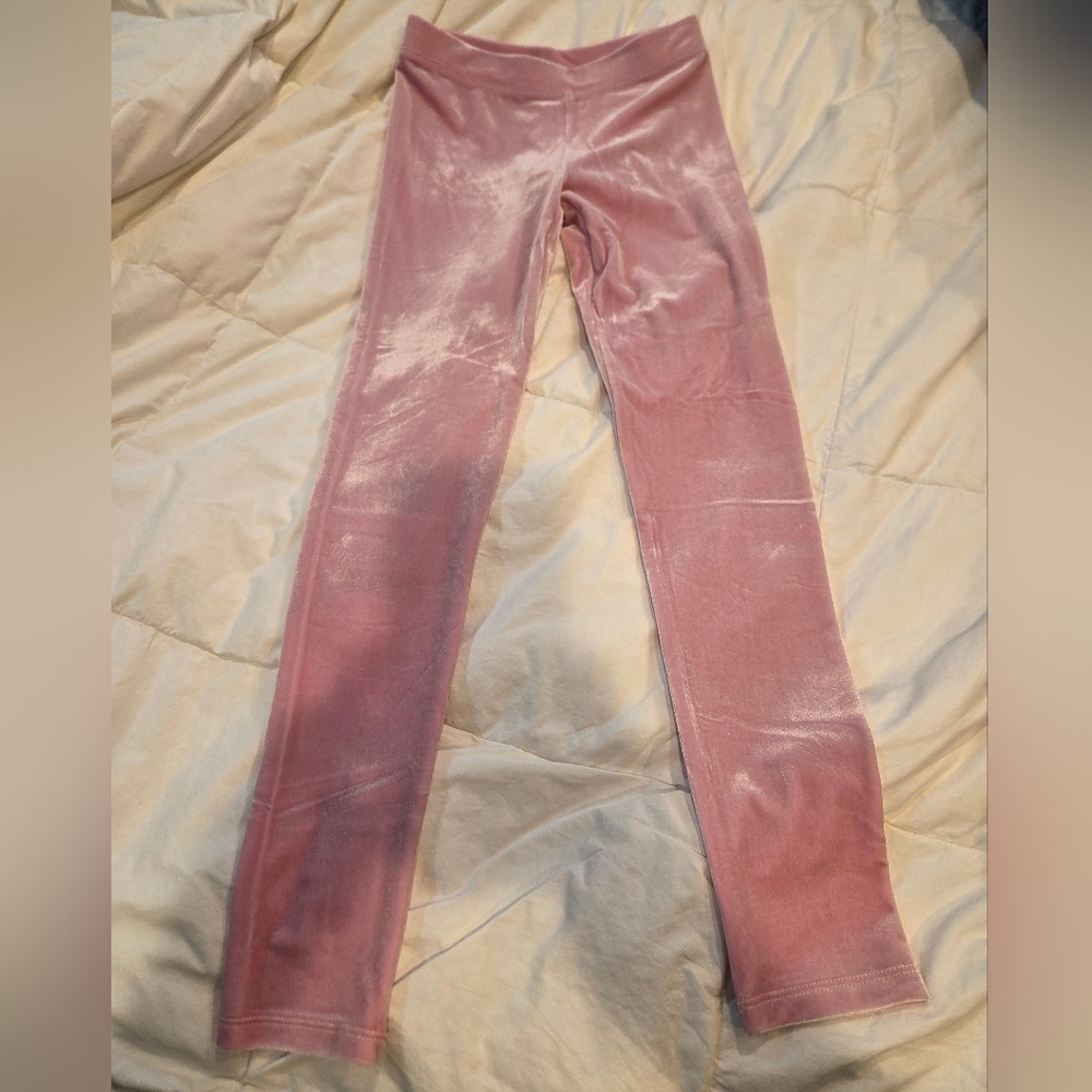 Crewcuts NEW Girls 10 Pink Velvet Leggings